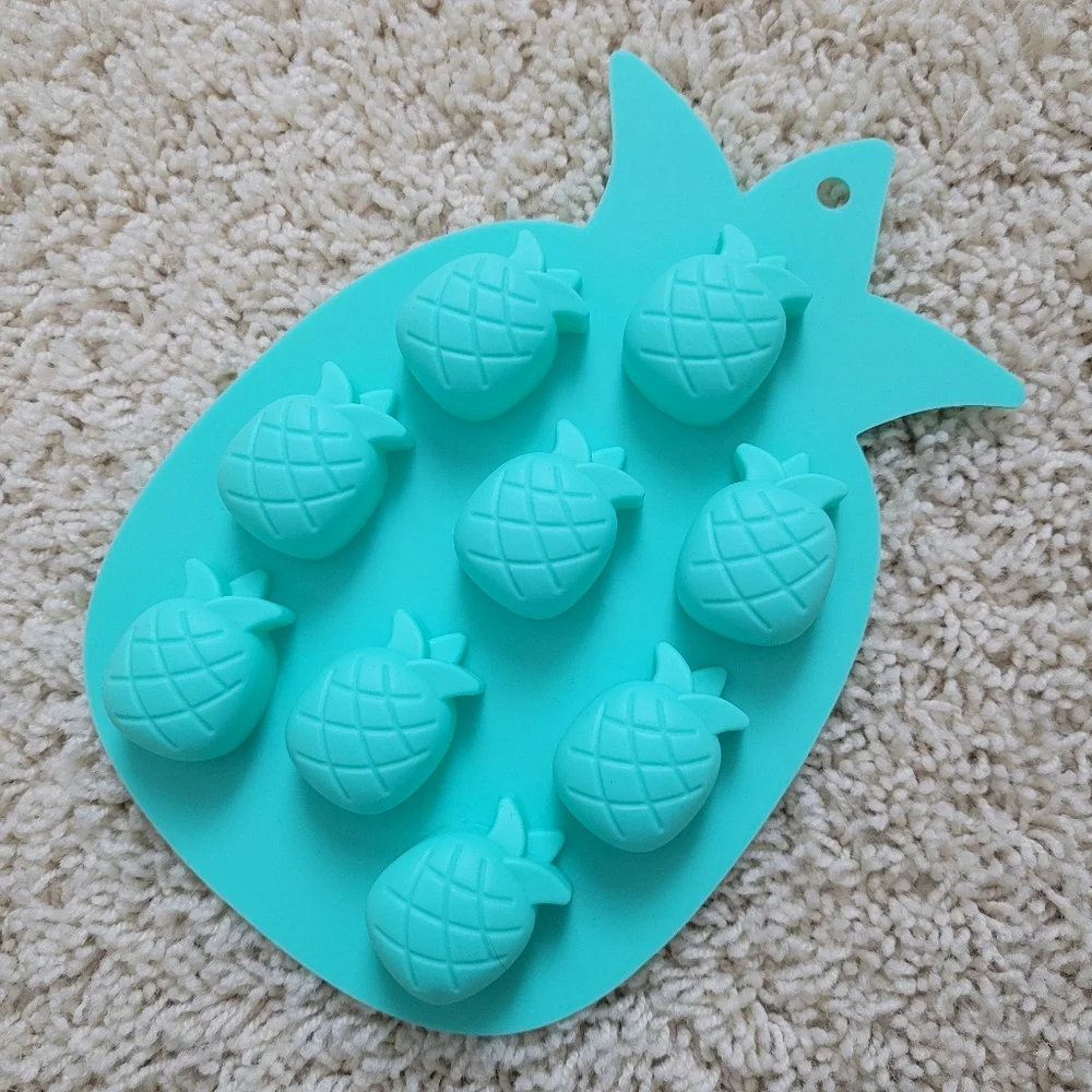 Blush Silicone Pineapple Ice Cube Tray Mold Tropical Tiki Summer Party